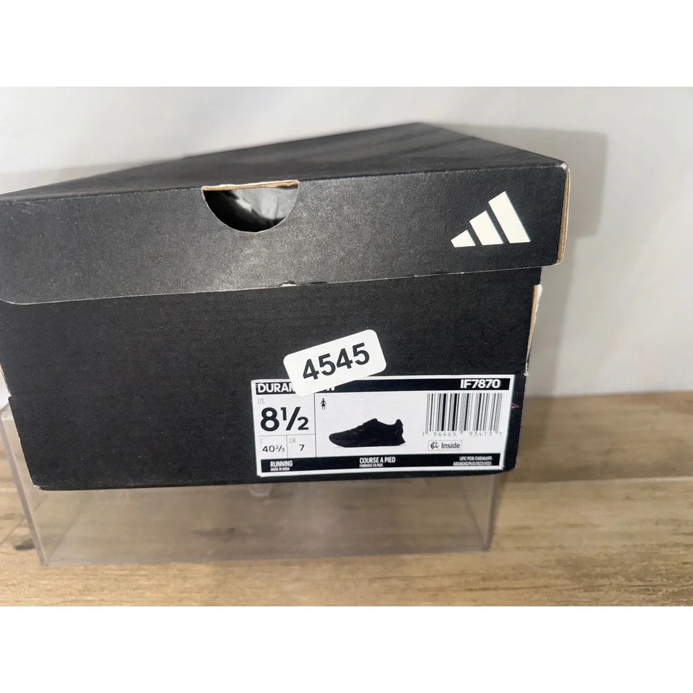 Adidas Duramo SL Triple Black Running‎ Shoes ID9849 Mens 8.5 Womens 9.5